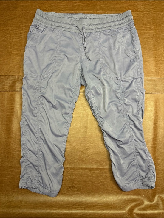 The North Face Pants - The North Face Light Gray Ruched Jogger Pants